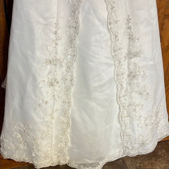 David's Bridal Ivory Wedding Dress - Picture 5 of 14